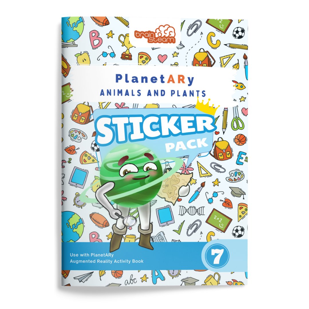 Augmented Reality Activity Sticker for Animals and Plants Book - Planetary Book Series - Brainsteam Education