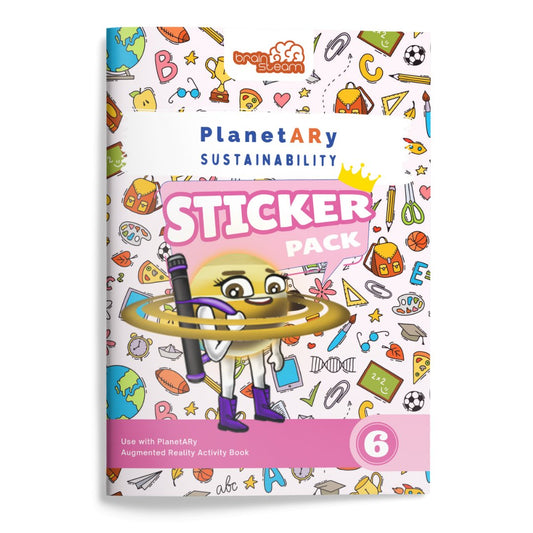 Augmented Reality Activity Sticker for Sustainability Book - Planetary Book Series - Brainsteam Education