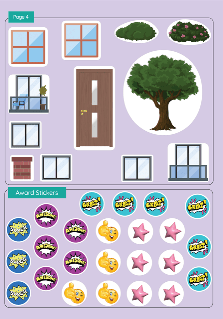 Augmented Reality Activity Sticker for Occupations Book -Planetary Book Series - Brainsteam Education