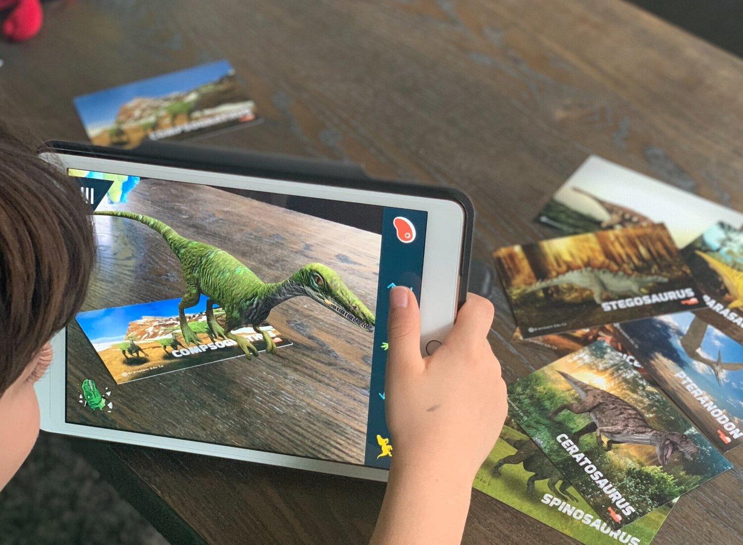 Dinosaur Flash Cards - 4D Augmented Reality Flash Cards - Bold Pack - Brainsteam Education