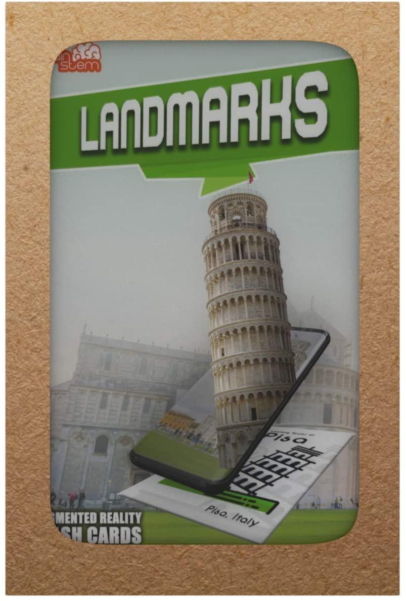 Landmark Flash Cards - 4D Augmented Reality Flash Cards - Bold Pack - Brainsteam Education