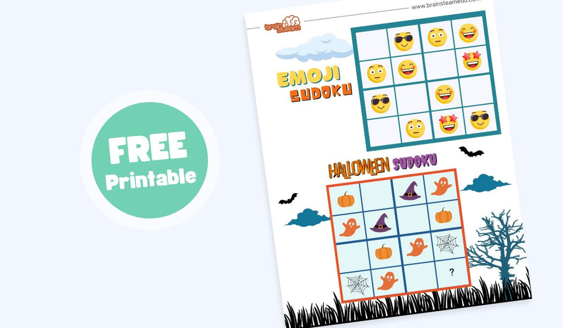 Halloween Emoji SUDOKU - Brainsteam Education