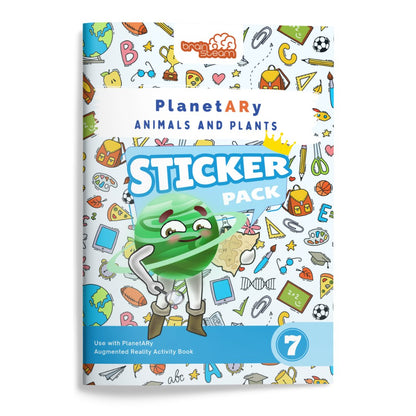 Augmented Reality Activity Sticker for Animals and Plants Book - Planetary Book Series - Brainsteam Education