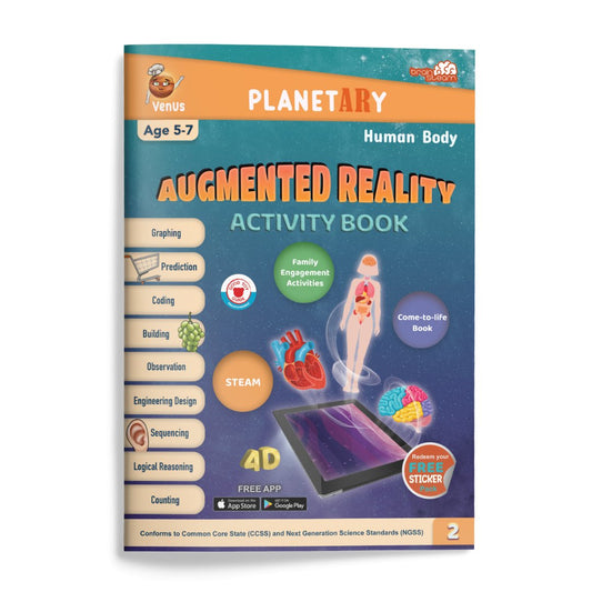 Augmented Reality Activity Book: Human Body Paperback - Brainsteam Education