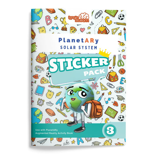 Augmented Reality Activity Sticker for Solar System Book - Planetary Book Series - Brainsteam Education