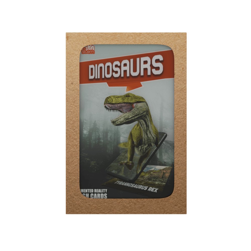 Dinosaur Flash Cards - 4D Augmented Reality Flash Cards - Bold Pack - Brainsteam Education