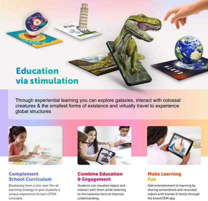 Landmark Flash Cards - 4D Augmented Reality Flash Cards - Bold Pack - Brainsteam Education